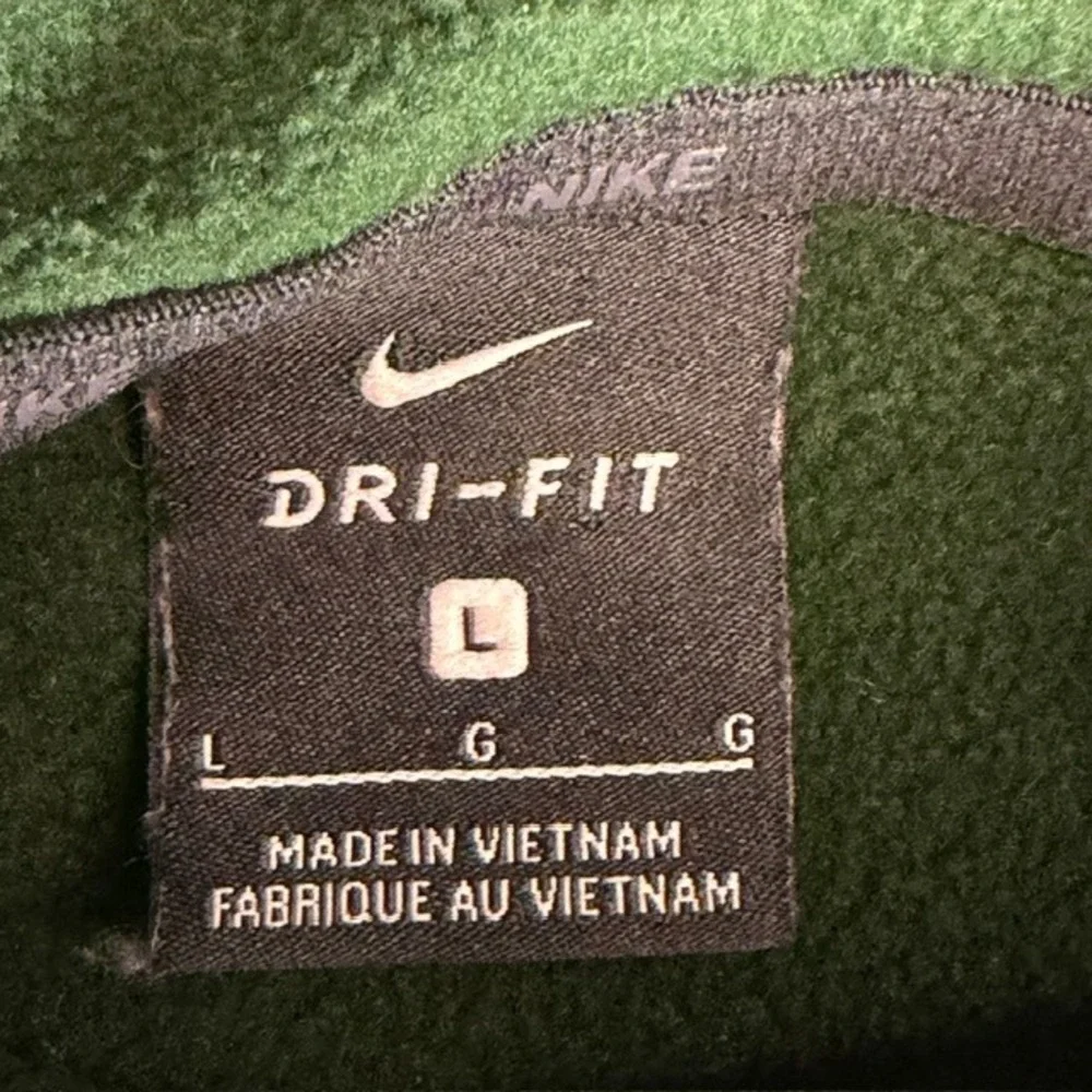 Nike Mens Dri-FIT Camo Panel Hoodie Forest Green Pullover Sweatshirt Large